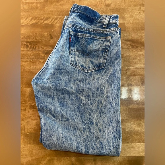 LEVI’S Denim Jeans Acid Wash Distressed Men’s Vintage - Picture 5 of 13